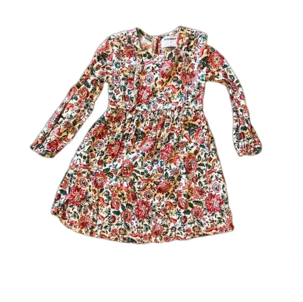 OLD NAVY girls dress floral dress 👗